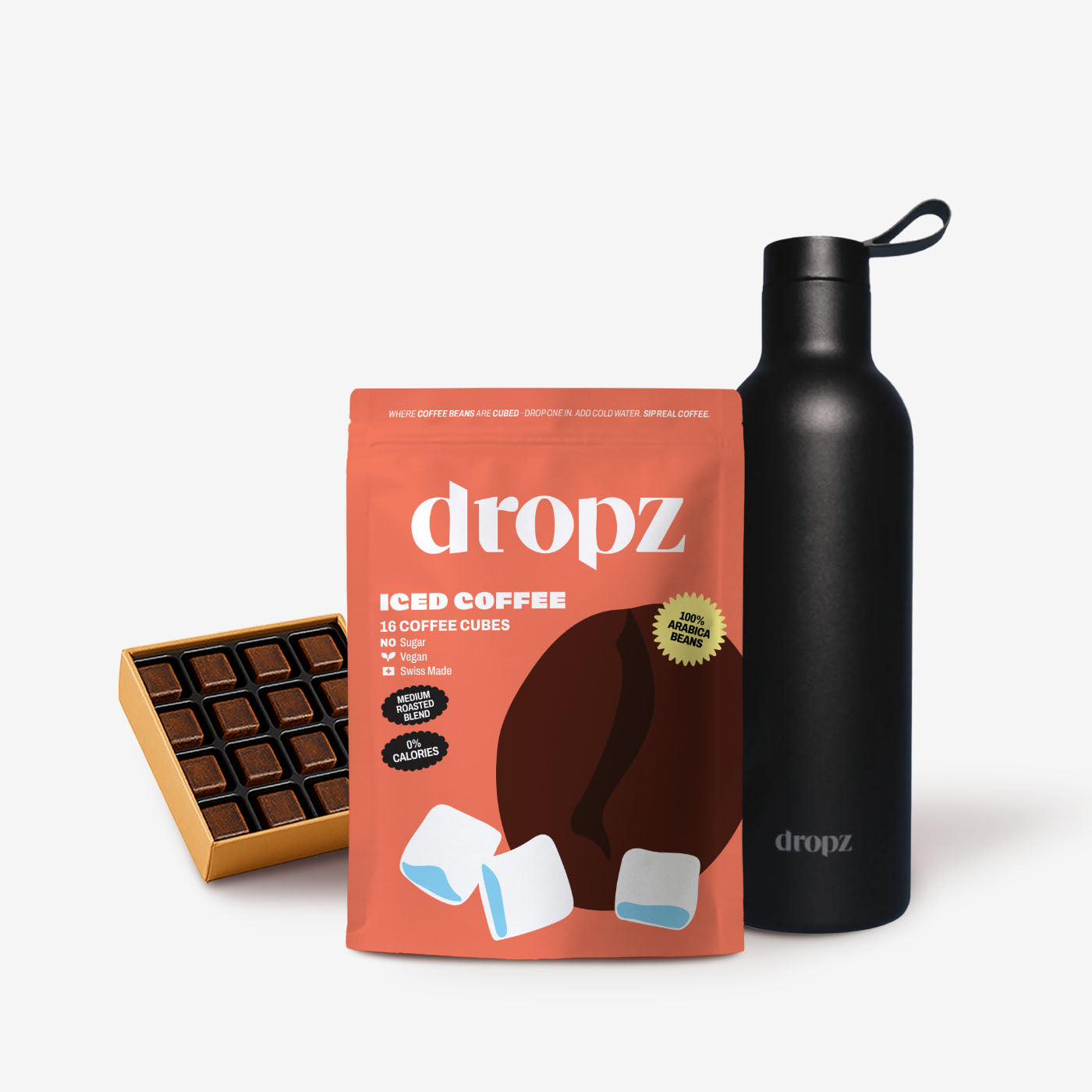 Iced Coffee Cubes + 0,7l Flasche