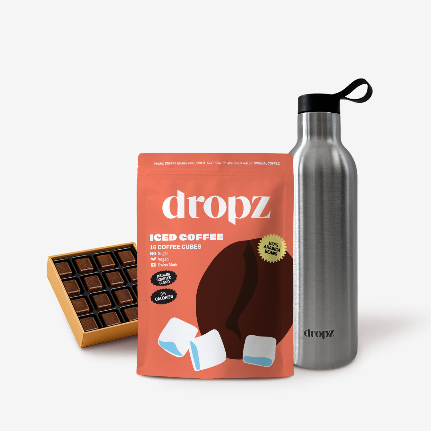 Iced Coffee Cubes + 0,7l Flasche