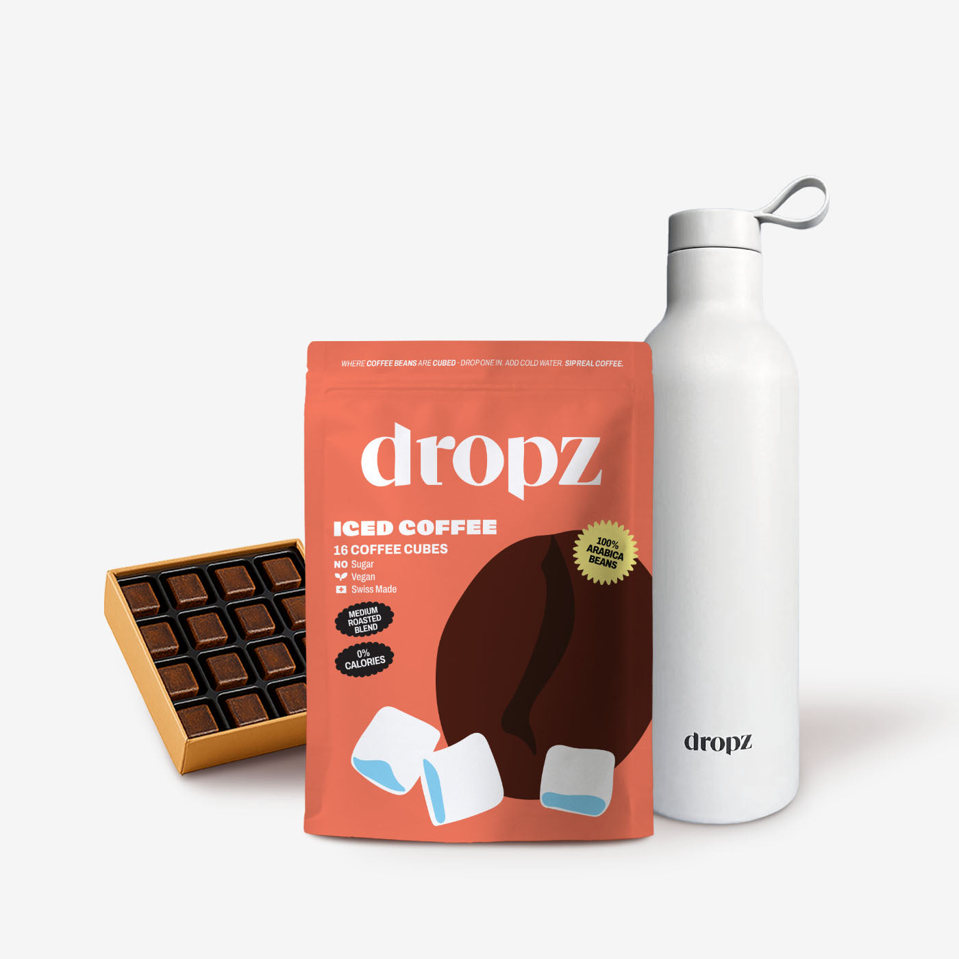 Iced Coffee Cubes + 0,7l Flasche