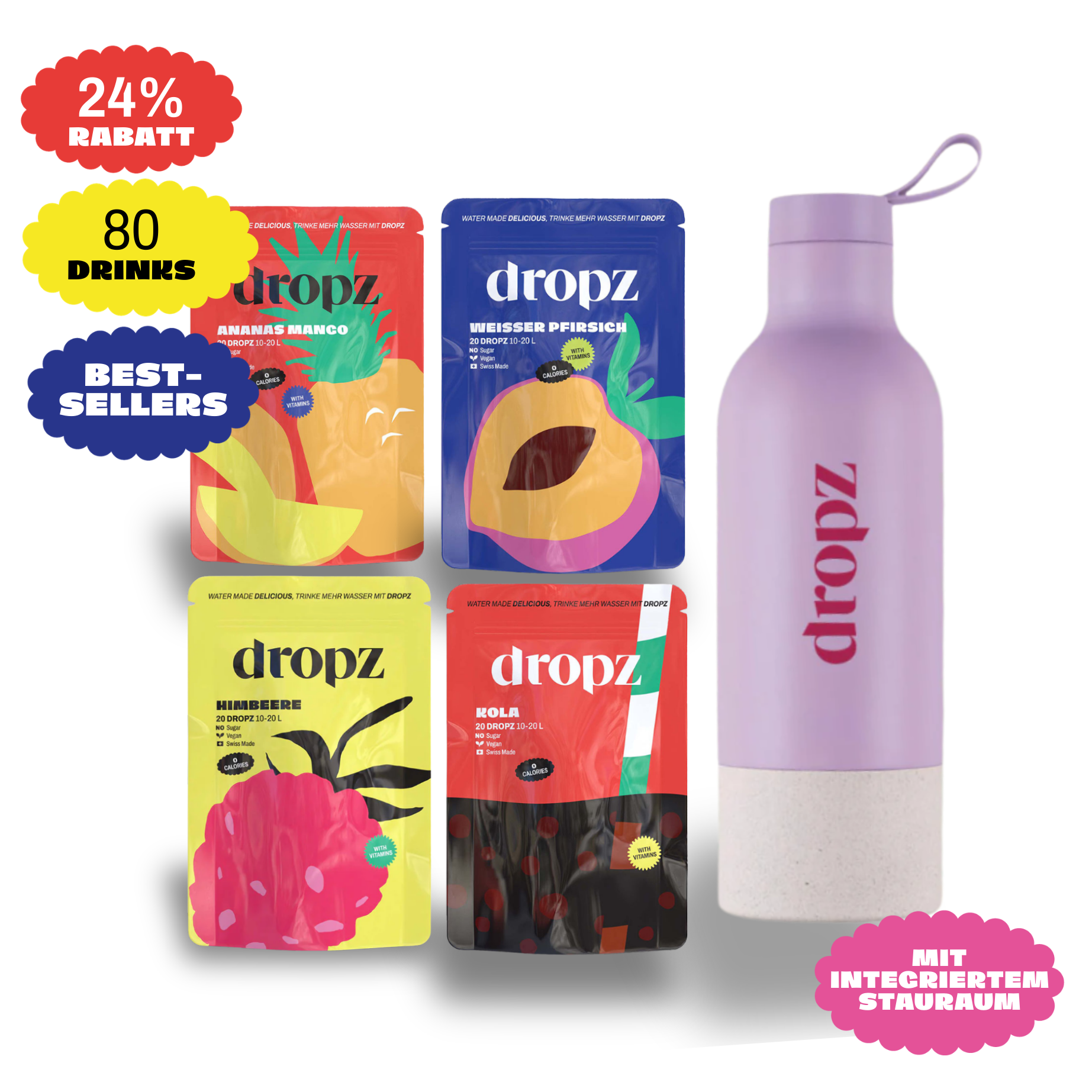 Starter sets - dropz + bottle of your choice
