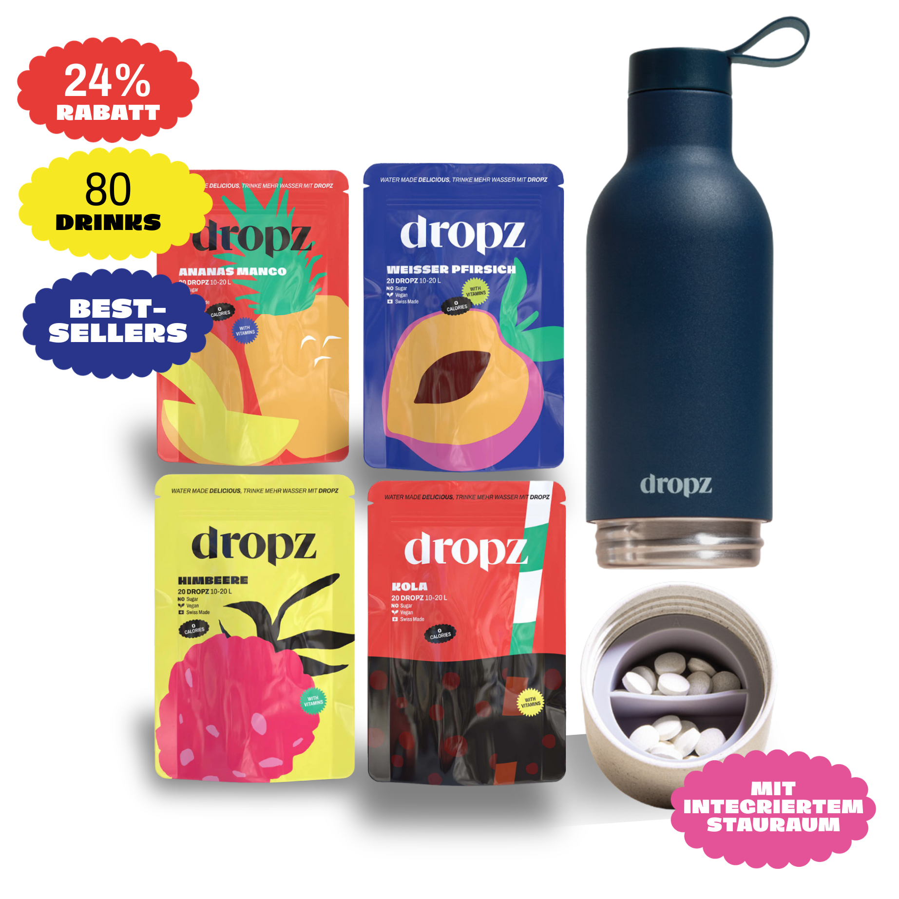 Starter sets - dropz + bottle of your choice