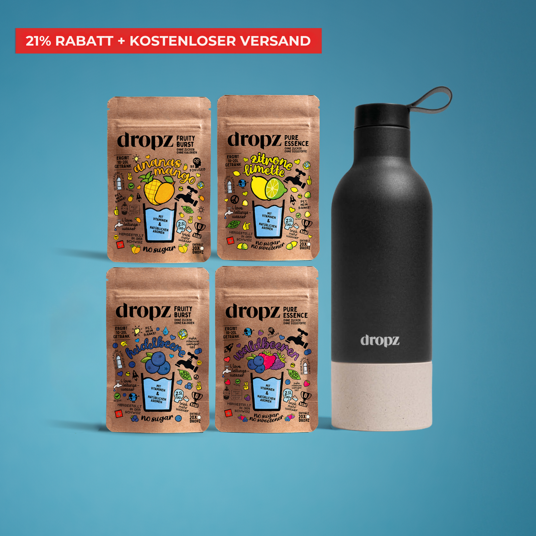 Starter sets - dropz + bottle of your choice