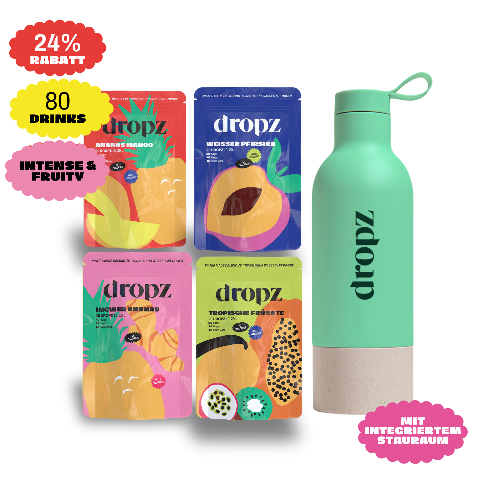 Starter sets - dropz + bottle of your choice