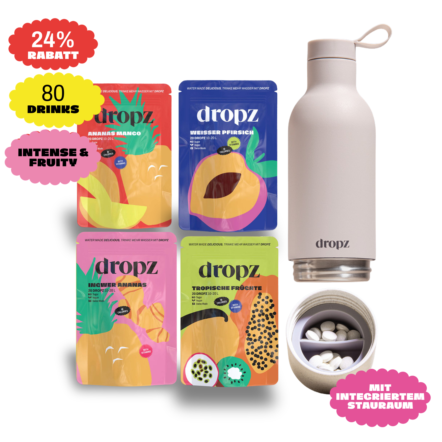 Starter sets - dropz + bottle of your choice