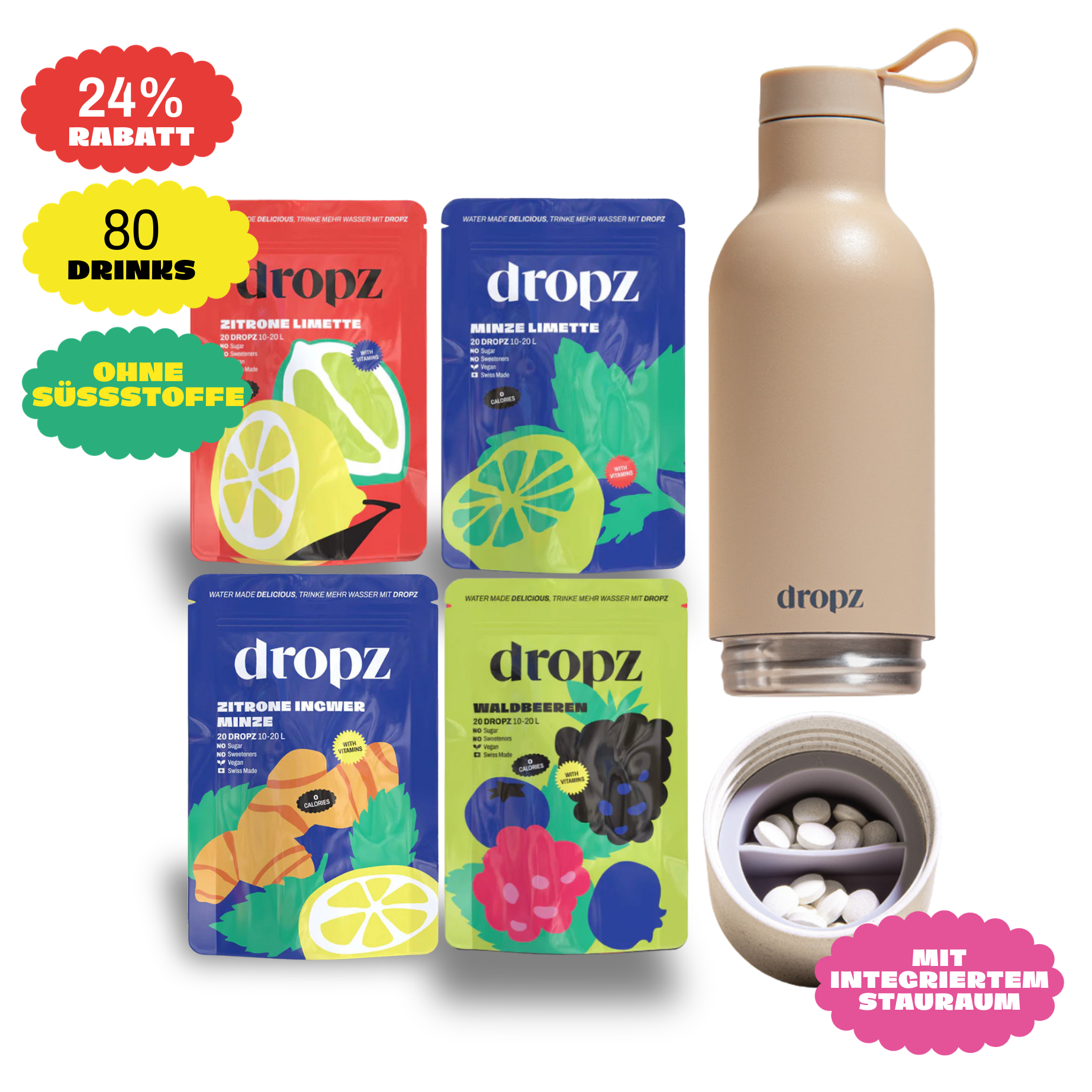 Starter sets - dropz + bottle of your choice