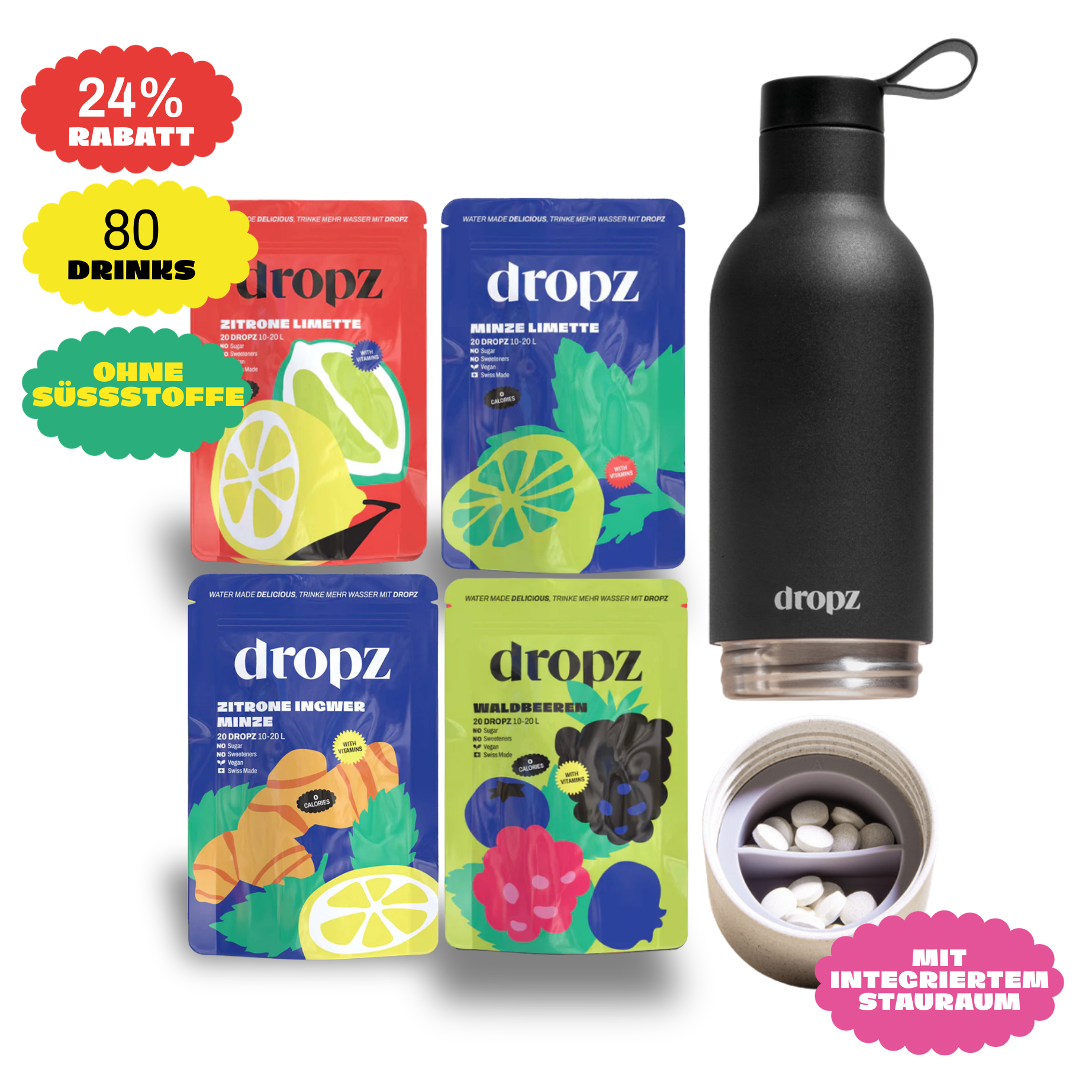 Starter sets - dropz + bottle of your choice