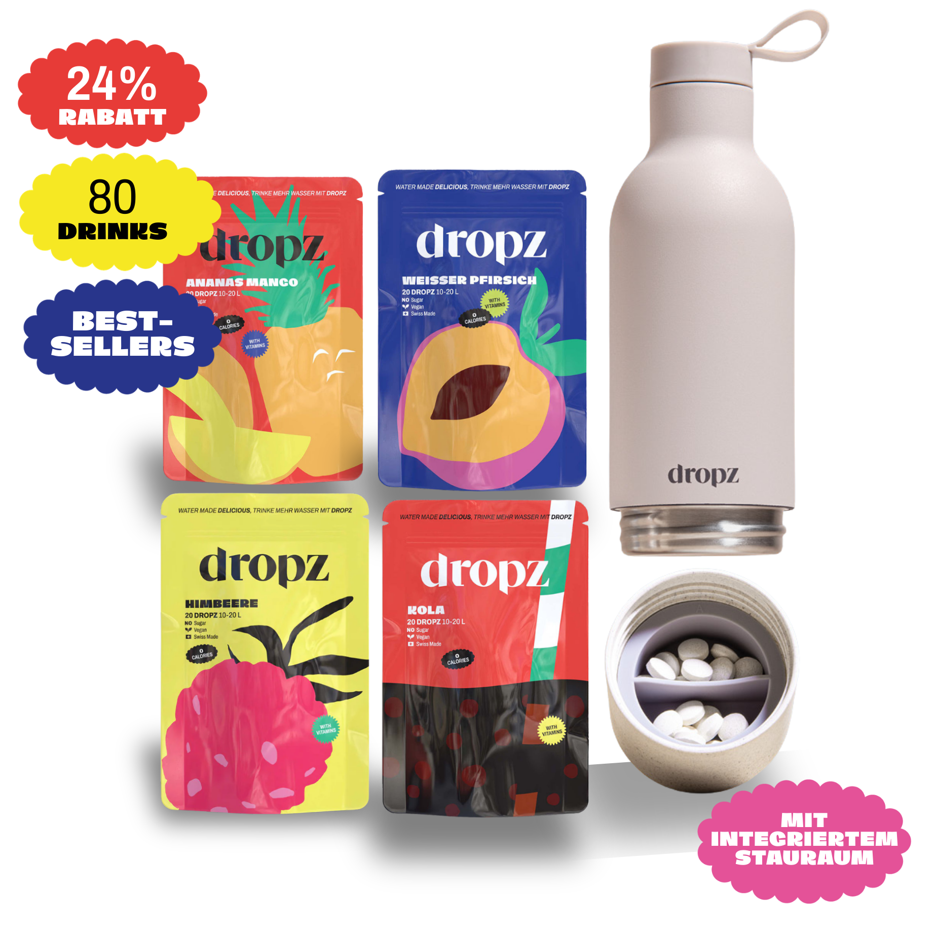 Starter sets - dropz + bottle of your choice