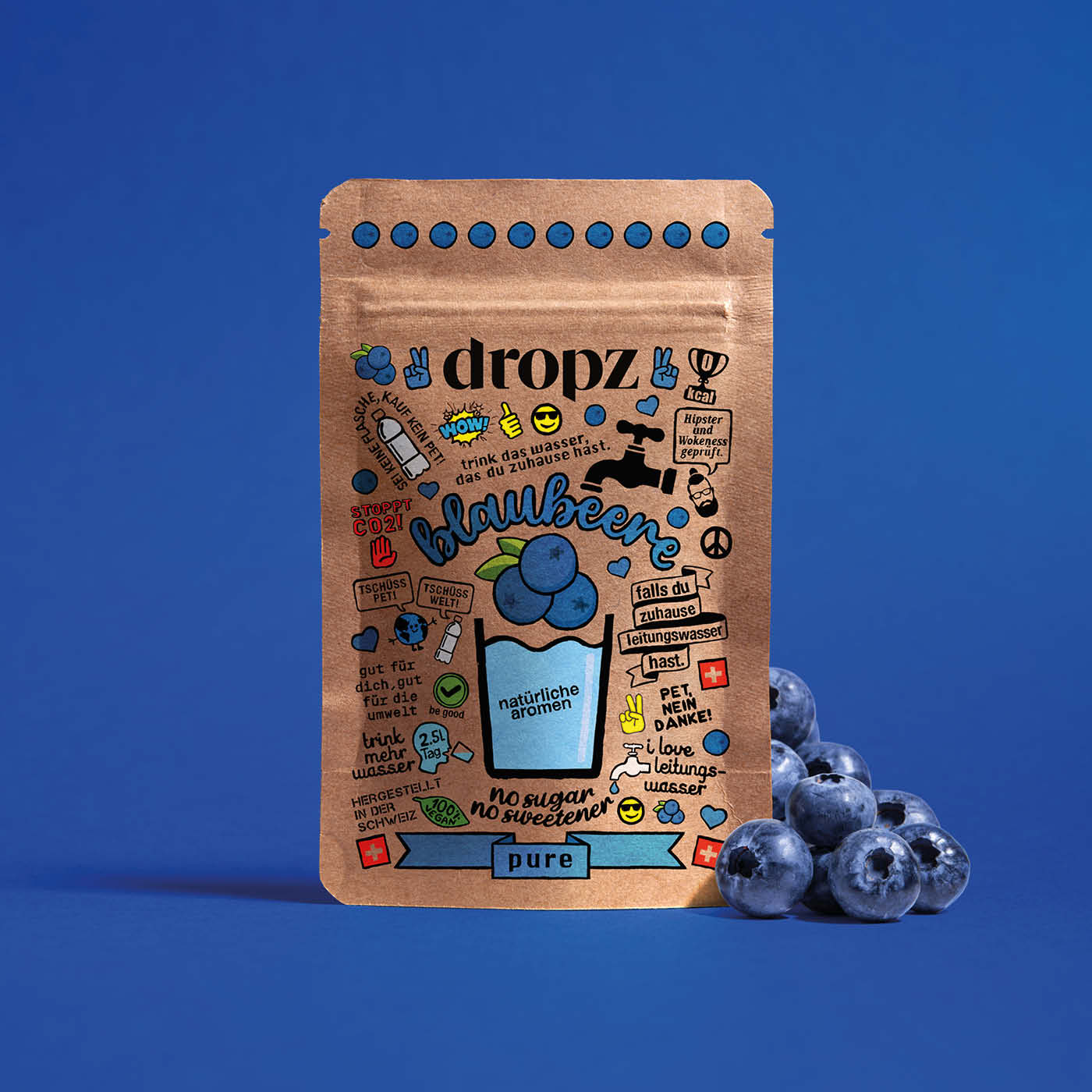 dropz Pure - Blaubeere