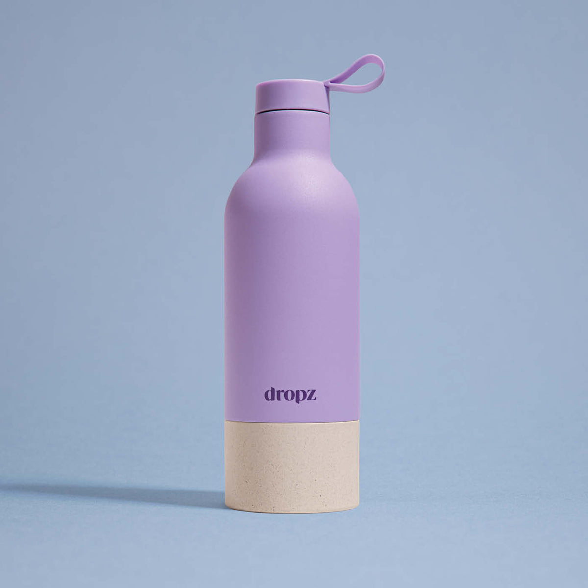 dropz Bottle lavendel - 0.5L with storage compartment