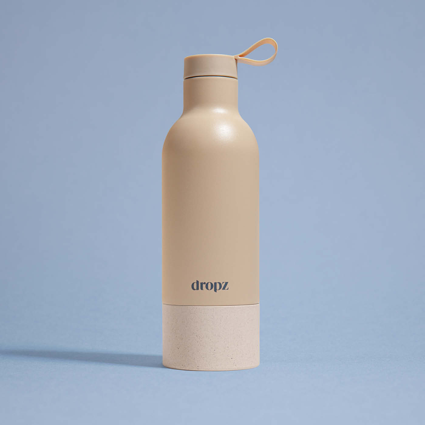 dropz Bottle beige - 0.5L with storage compartment